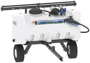 MASTER MFG SNO-11-025D-MM 25 gal Trailer Deluxe Sprayer, Poly, 15 ft L Hose, 60