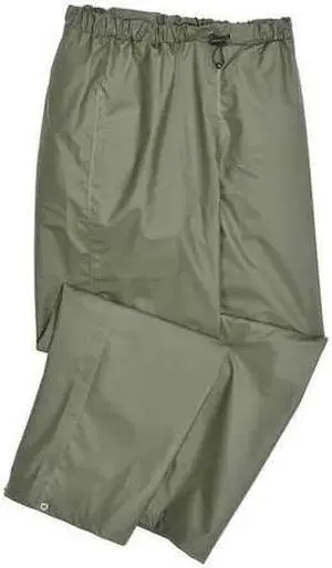 HELLY HANSEN 70429_480-3XL Rain Pants,PVC/Polyester,Army Green,3XL