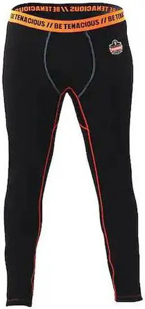 ERGODYNE 6480 Men's Bottoms, XL, Black, 100% Polyester