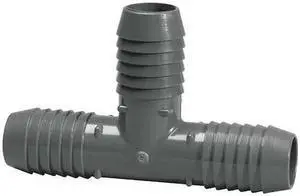 ZORO SELECT 1401030 PVC Tee, Insert, 3 in Pipe Size
