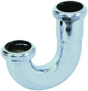 ZORO SELECT 35131 J-Bend,White Drain,Slip Connection