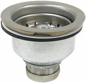 PERFECT PUTTY 59-3170 Strainer,Chrome,4-1/2" L,Kitchen Type