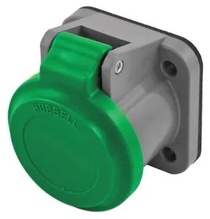 HUBBELL WIRING DEVICE-KELLEMS HBLNCGN Single Pole Connector,Non-Met Cover,Gren HUBBELL WIRING DEVICE-KELLEMS HBLNCGN Single Pole Connector,Non-Met Cover,Gren