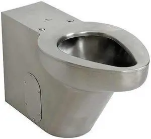 ACORN CONTROLS R2141-W-3 Toilet, Floor, Satin, Stainless Steel