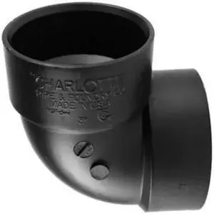 ZORO SELECT 1WJH3 90 Deg Vent Elbow,3 In Hub