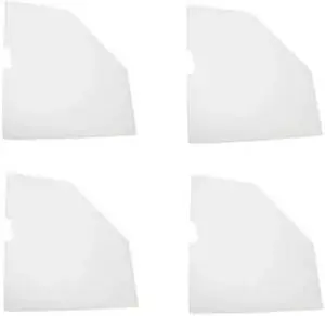 MIRREDGE 42504 3" W, White Acrylic Corner Plates