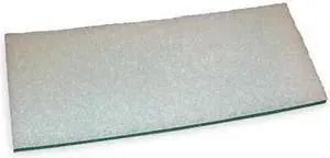 BONA AT0001550 9 in L Flat Applicator Pad, Cut-End, White, Foam, PK12