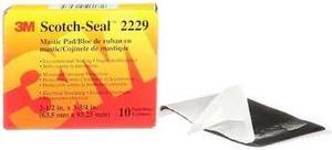 3M 2229-P-2-1/2X3-3/4IN Mastic Tape, 125 mil, 2-1/2" x 3-3/4", PK40