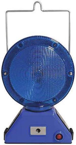 K&E SAFETY M900-SB Barricade Light,Blue,LED,Bolt-On