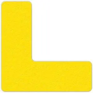 INCOM LM110Y Workplace Floor Organization Marker Vinyl Film Yellow, 6" W x 6"