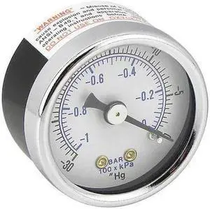 BALDWIN FILTERS VG1325 Vacuum Gauge,Gauge,VG1325