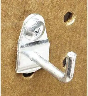 TRITON PRODUCTS 71119 1-1/8 In. Single Rod 90 Degree Bend Steel Pegboard Hook