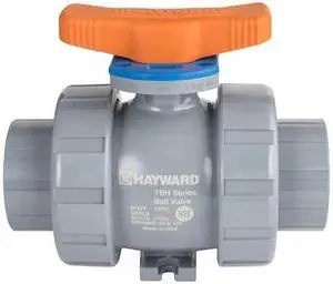 HAYWARD FLOW CONTROL TBH2200ASTV0000 Ball Valve, True Union, 2", CPVC/FPM, Full