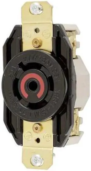 HUBBELL WIRING DEVICE-KELLEMS HBL2520 Locking Receptacle, L22-20R, 20 A,