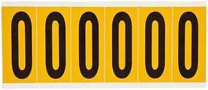 BRADY 1550-0 Number Label,0,1-1/2 in. W x 3-1/2 in. H