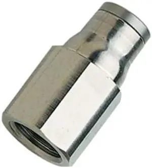 LEGRIS 3614 08 10 Push-Fit Adapter Fitting, 5/16 in Tube Size, Brass, Silver