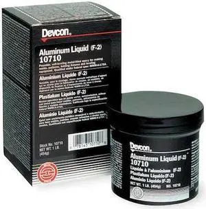 DEVCON 10710 Epoxy Adhesive, 10710 Series, Gray, Jar, 5:01 Mix Ratio, 16 hr