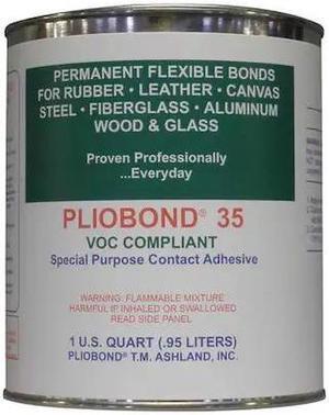 PLIOBOND PC-335-LV Contact Cement, 35 Series, Tan, 1 qt, Can