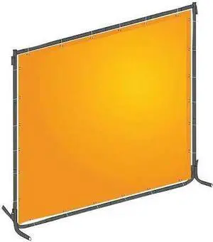 ZORO SELECT 22RN69 Welding Screen, Transparent PVC, 6 ft. W., 6 ft. H., 13