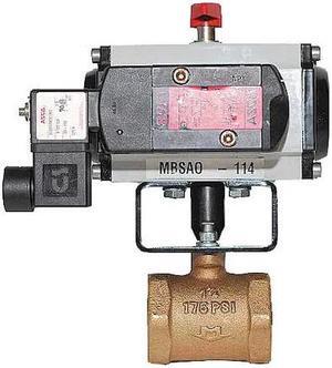 MILWAUKEE VALVE MBEOO - 2 Butterfly Valve,2 In,120 VAC/Nema 4
