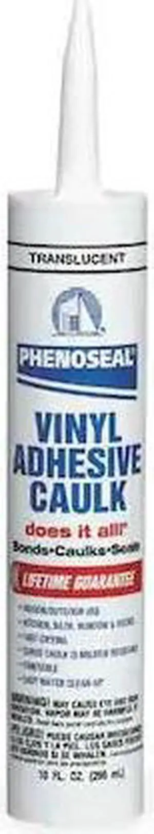 DAP 51136-00006 Acrylic Latex Adhesive Caulk, 10 oz, Cartridge, Clear, Acrylic