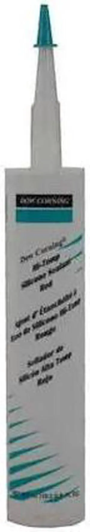 DOWSIL 4045040 Silicone Sealant, 10 oz, Cartridge, Red, Silicone Base, Hi-Temp