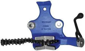 WESTWARD 22XR03 Bench Chain Vise,Top Screw,1/8 to 4 in