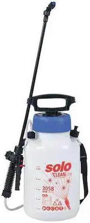 SOLO 305-B 1-21/64 gal Handheld Sprayer, Poly, 48 in L Hose, Fan Nozzle Spray