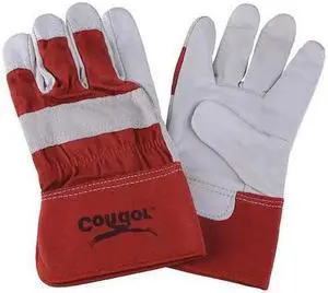 CONDOR 2MDE1 Leather Gloves, Goatskin, Safety Cuff, Wing Thumb, Full Finger,