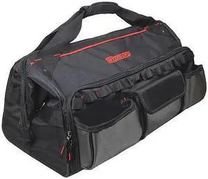 WESTWARD 32PJ40 Tool Bag, Black, Polyester, 11 Pockets