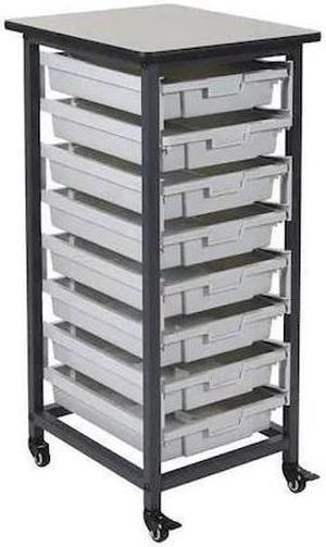 Single Row Mobile Small Bin Storage Unit