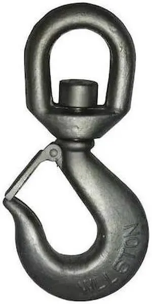 ZORO SELECT MH22MW6902G Lifting Hook with Safety Latch,5 Ton