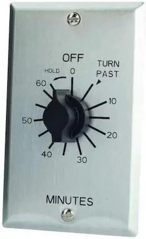 TORK C560MH Spring-Wound Timer, Range 0 to 60 min., Knob: Plastic