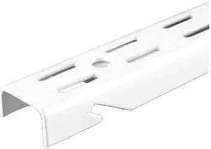 Knape & Vogt Slot Standard White Powder Coated  Steel  0120-70WT