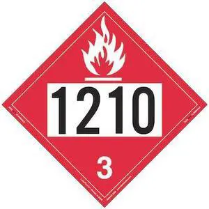 LABELMASTER ZEZ21210 Flammable Liquid,UN 1210,PK25
