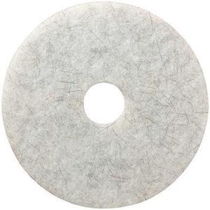 TOUGH GUY 402W53 Burnishing Pad,White,Size 17",Round,PK5