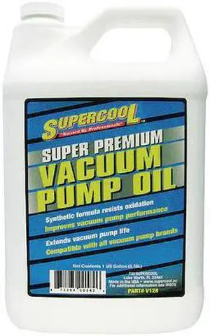 SUPERCOOL V128 Vacuum Pump Oil, 1 Gal.