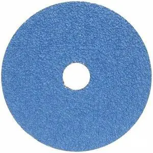 ZORO SELECT 78072775357 Fiber Disc,5",7/8" Hole Mount,Blue,PK25