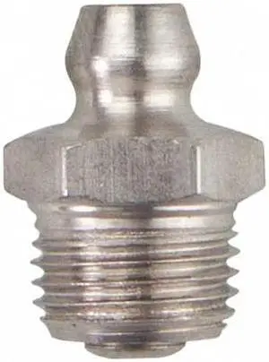 WESTWARD 52NZ85 Grease Fitting,Straight,SS,21/32" L,PK10