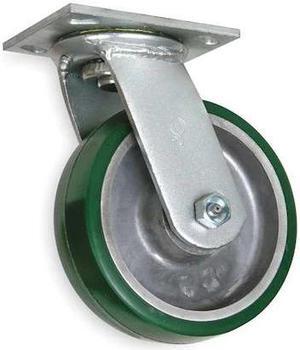 ZORO SELECT 1NWK1 Swivel Plate Castr,Polyrthan,4 in,700 lb