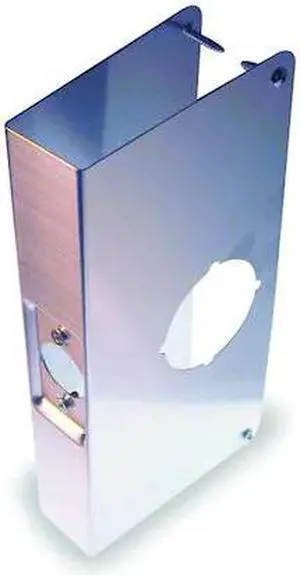 ZORO SELECT 1HEZ9 Door Reinforcer, SS, Backset 2 3/4 In, Width: 4 1/8 in