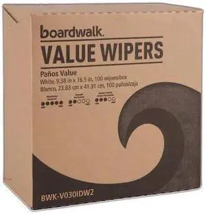 BOARDWALK BWKV030IDW2 DRC Wipers, White, 9 1/3 x 16 1/2, PK900