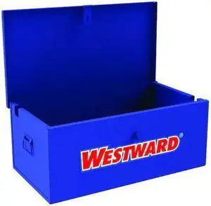 WESTWARD 499N12 WESTWARD Jobsite Box, Blue, 3.3 cu ft, 31" W x 18" D x 13" H
