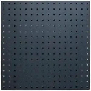 ZORO SELECT 5TPC6 Square Hole Pegboard,24x24,Gray,PK2