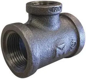 ZORO SELECT 5P493 Malleable Iron Reducing Tee Class 150