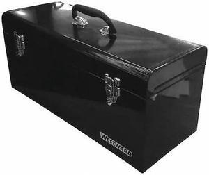 WESTWARD 44ZJ86 WESTWARD Tool Box, Steel, Black, 24 in W x 8 in D x 9 in H