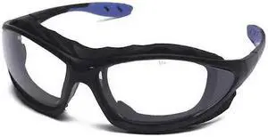 CONDOR 22ED39 Safety Glasses, Wraparound Clear Polycarbonate Lens, Anti-Fog