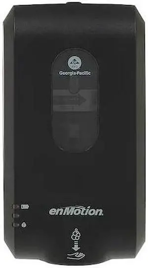 GEORGIA-PACIFIC 52057 Soap/Sanitizer Dispenser,Foam,Black