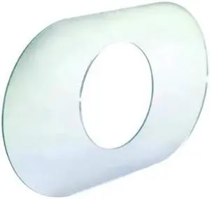 ZORO SELECT 34041 Cover Plate, 14" x 8", Acrylic, Chrome