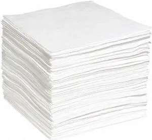 SPILLTECH WP200S Sorbent Pad, Oil, 35 gal Vol Absorbed per Pkg, 15 in x 19 in,
